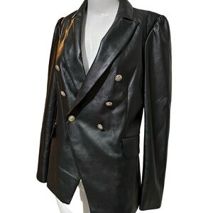 Rachel Zoe Elegant Black Double-Breasted Women's Jacket small